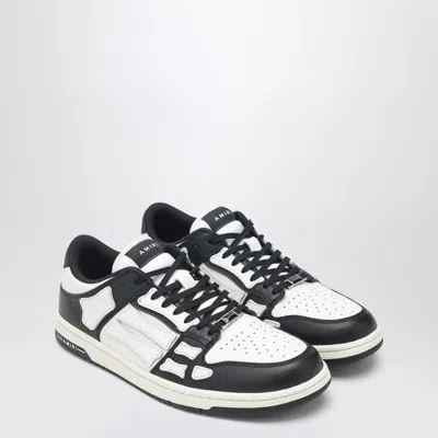 Amiri Mens Black Skel Top Bandana-print Leather Low-top Trainers In Multi
