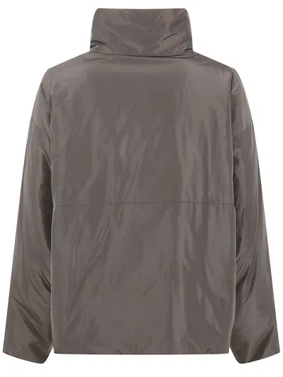 Aspesi Birretta Front Zip Jacket In Brown
