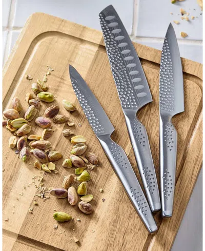 Cuisine::pro Id3 Samurai Sato 7-pc. Knife Block Set In Silver