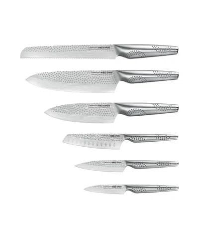 Cuisine::pro Id3 Samurai Sato 7-pc. Knife Block Set In Silver