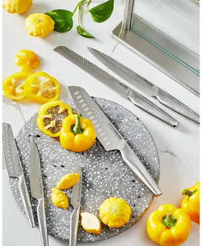 Cuisine::pro Id3 Samurai Gozen 7-pc. Knife Block Set In Silver