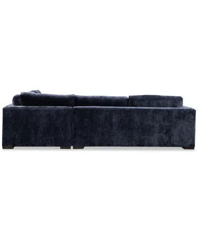 Macy's Furniture 3-pc. Triana L Shape Sectional Sofa In Blue