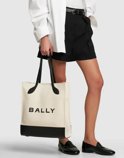 Bally Bar Keep On Logo Tote Bag In Pattern