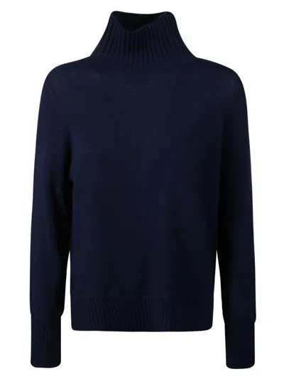Allude Cashmere Turtleneck In Blue