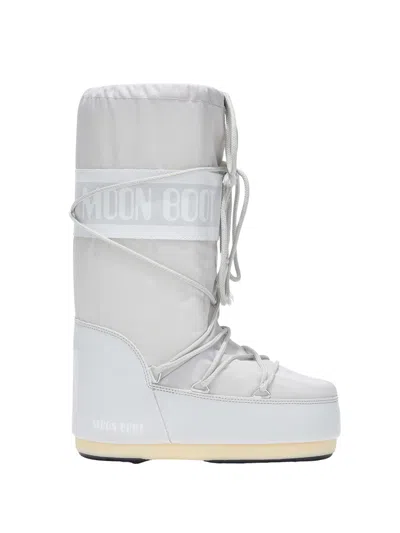 Moon Boot Icon Logo Printed Lace-up Boots In Multi