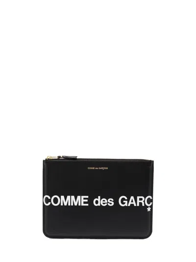 Comme Des Garçons Wallet Cdg Huge Logo Wallet In Black