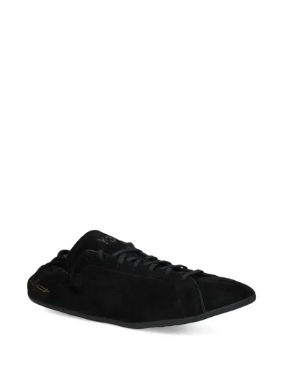 Y-3 Adidas Black Suede Stan Smith Lo Pro Sneakers In Multi