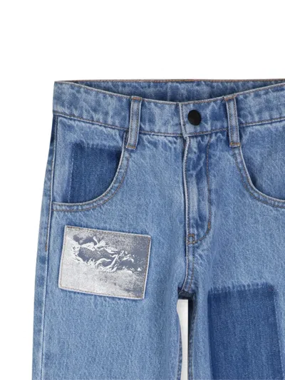 Marc Jacobs Patched Jeans In Blue