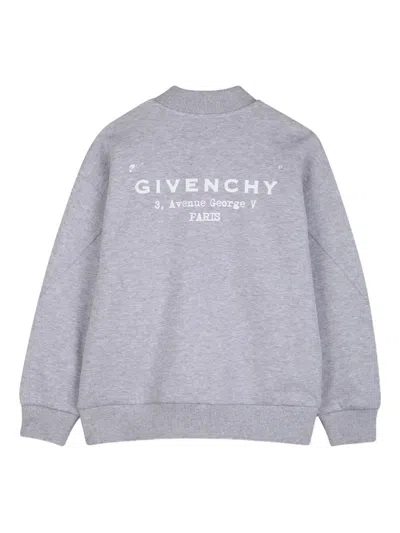 Givenchy Zip Cardigan In Gray
