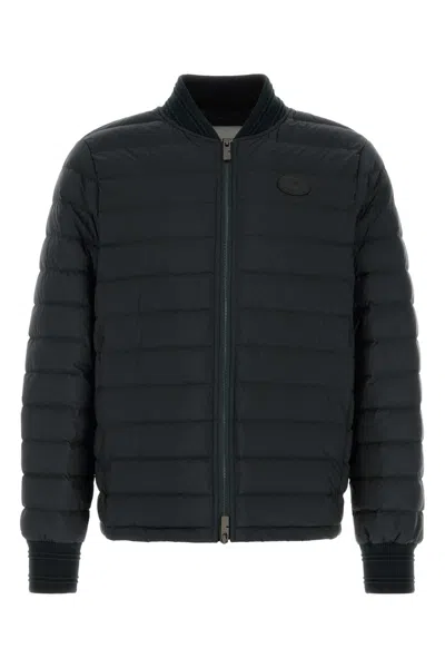 Burberry Dalham Down Jacket With Ekd Patch In Black