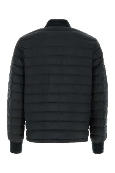 Burberry Dalham Down Jacket With Ekd Patch In Black