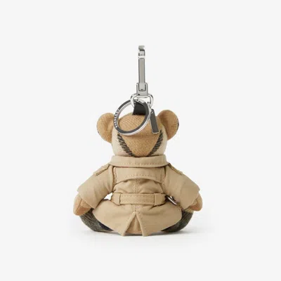 Burberry Thomas Trench-coat Teddy Bear Key-ring In Neutral