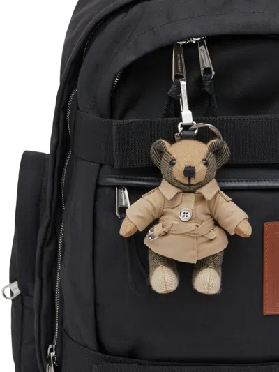 Burberry Thomas Trench-coat Teddy Bear Key-ring In Neutral