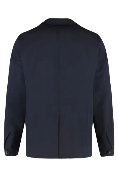 Canali Wool Blazer In Multi