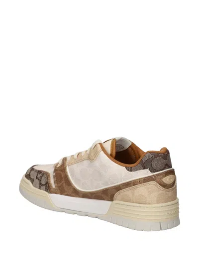 Coach Panelled Sneakers In Brown