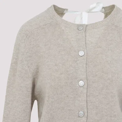 Carven Knit Cardigan In Gray