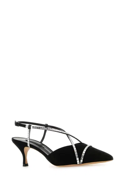 Casadei Strappy Starry Julia Pumps In Black