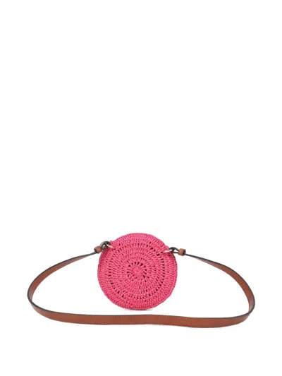Chloé Round Shoulder Bag In Pink