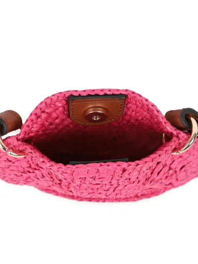 Chloé Round Shoulder Bag In Pink