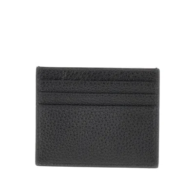 Prada Grained Leather Cardholder With Logo In White