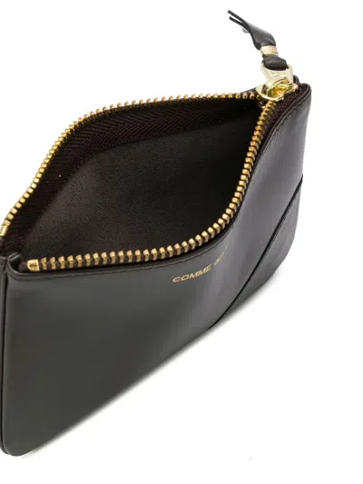 Comme Des Garçons Wallet Classic Leather Line Pouch In Red