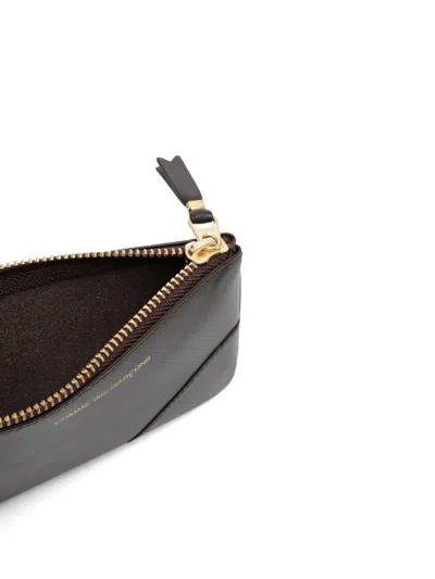 Comme Des Garçons Wallet Classic Leather Line Pouch In Red