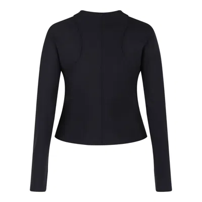Courrèges Courregès Black Polyester Wool Jackets In Black