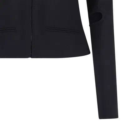 Courrèges Courregès Black Polyester Wool Jackets In Black