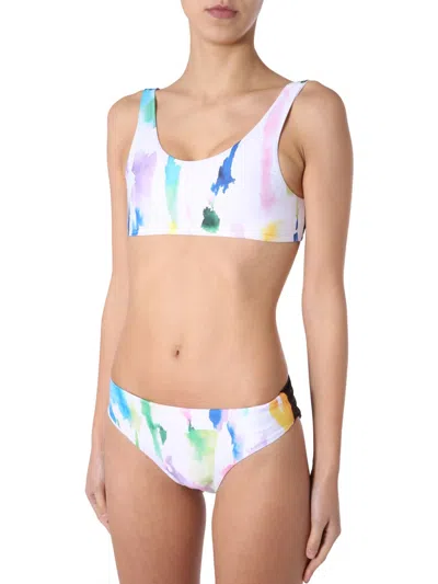 Etre Cecile Watercolour Print Bikini Top In Multi