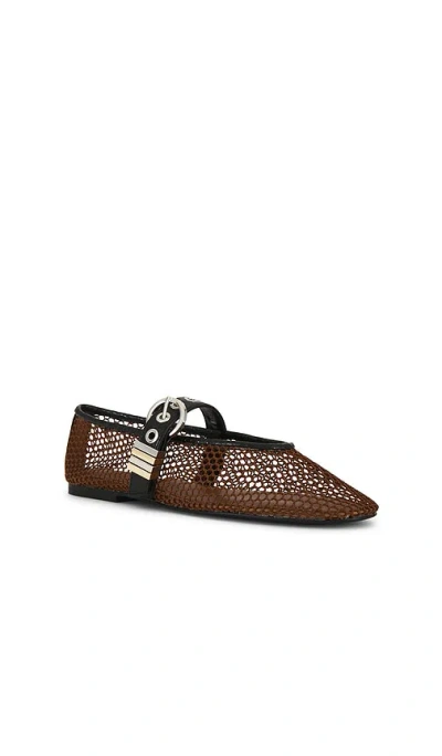 Steve Madden Lucia Mary Jane Flat In Brown