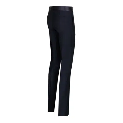 Givenchy Blue Wool Mohair Trousers In Multi