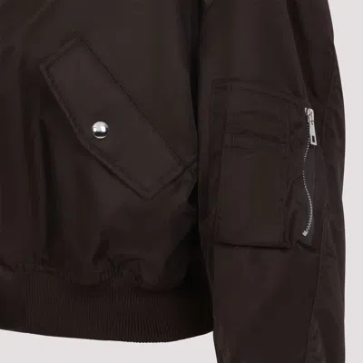 Givenchy Cropped Flap Pocket Jackets With High Collar In Brown