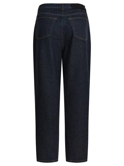 Givenchy Basic Logo-patch Cocoon Jeans In Blue
