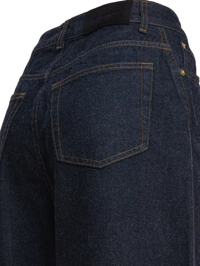 Givenchy Basic Logo-patch Cocoon Jeans In Blue