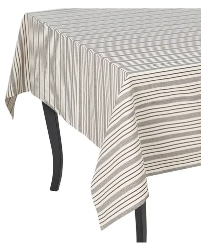 French Home Striped Tablecloth In Black