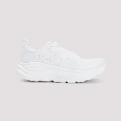 Hoka Streamlined White Sneakers With Cushioned Sole