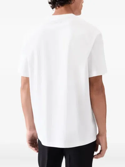 Jacquemus J Embroidered Crew Neck T-shirt In White