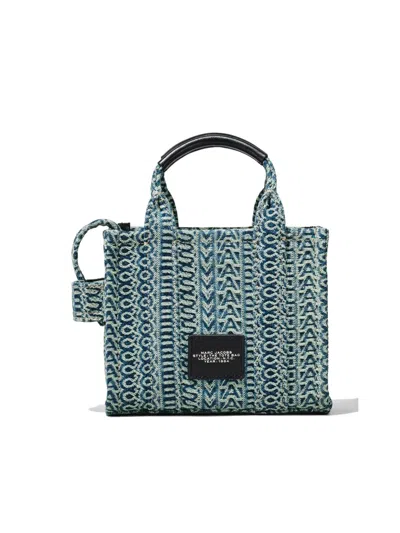 Marc Jacobs The Monogram Denim Mini Tote Bag In Pattern