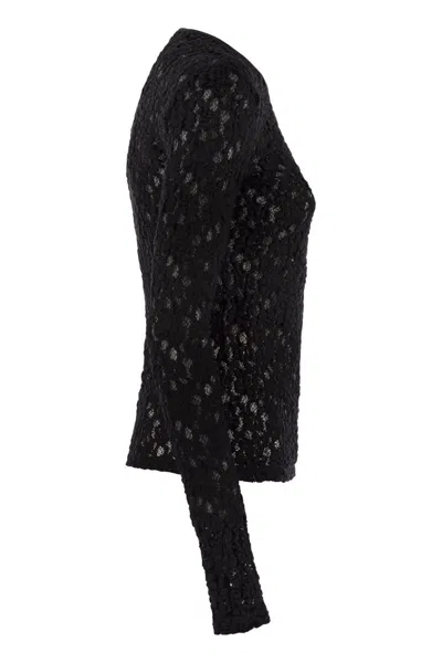 Max Mara Studio Sweaters In Black