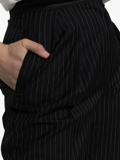 Max Mara Sesamo Carrot Trousers In Wool Cloth In Blue