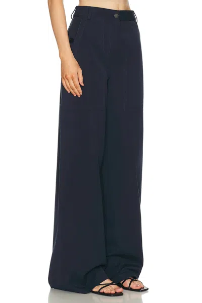 Adam Lippes Jasper Pant In Blue