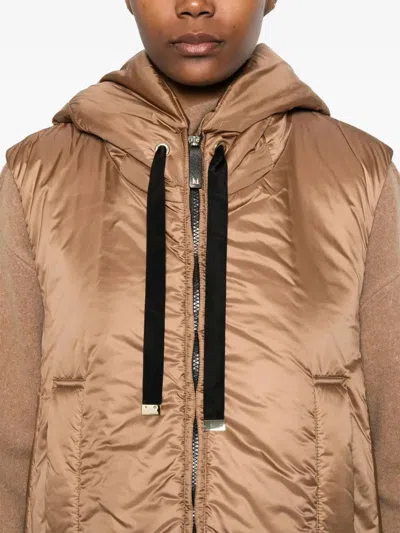 Max Mara The Cube Polyester Jacket In Brown