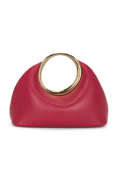 Jacquemus Le Petit Calino Ring Leather Top-handle Bag In Red