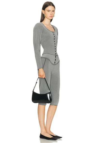 Jacquemus Versatile Shoulder Bag Adjustable Strap Smooth Finish In Black