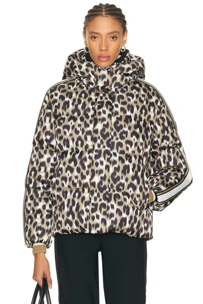Fusalp Ada Leopard Jacket In Brown