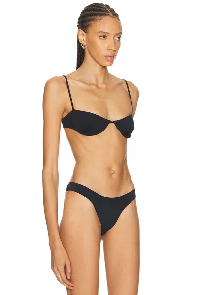 Haight Ella Bikini Top In Black