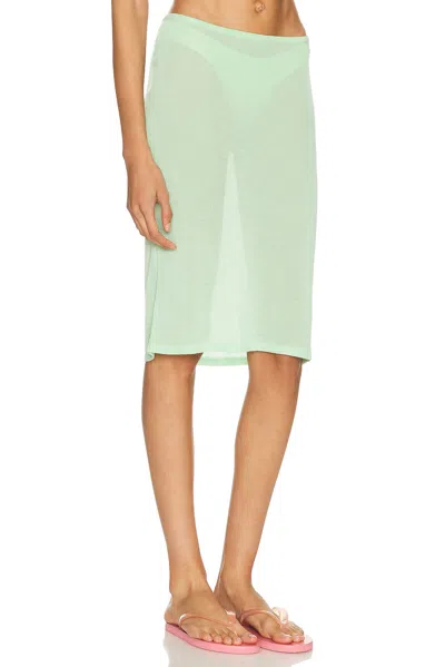 Haight Sofia Knit Skirt In Green