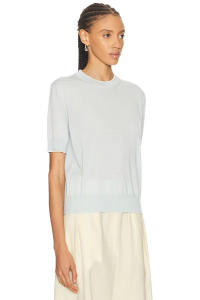 Jil Sander Short Sleeve Top In Blue