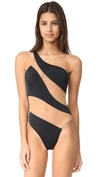 NORMA KAMALI SNAKE MESH MIO ONE PIECE