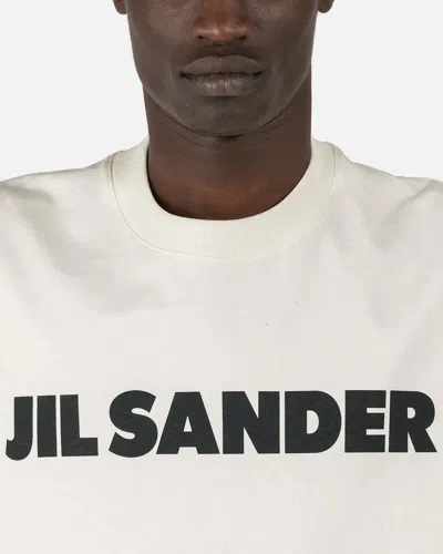 Jil Sander Logo-print Cotton T-shirt In White